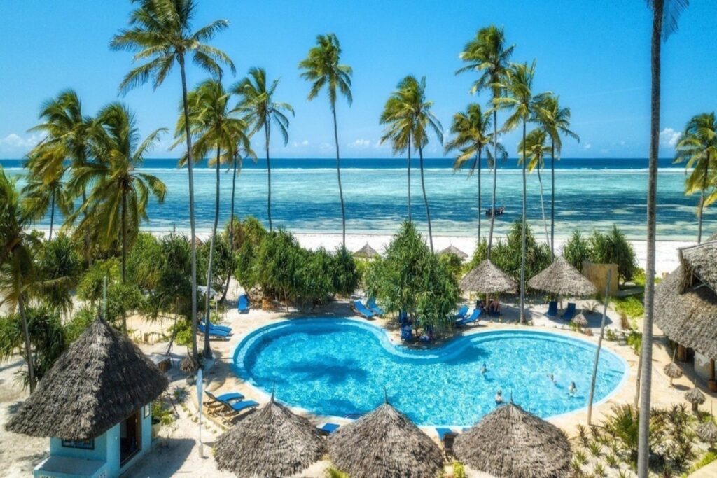 Zanzibar Queen Hotel Pool area with World Adventure Tours